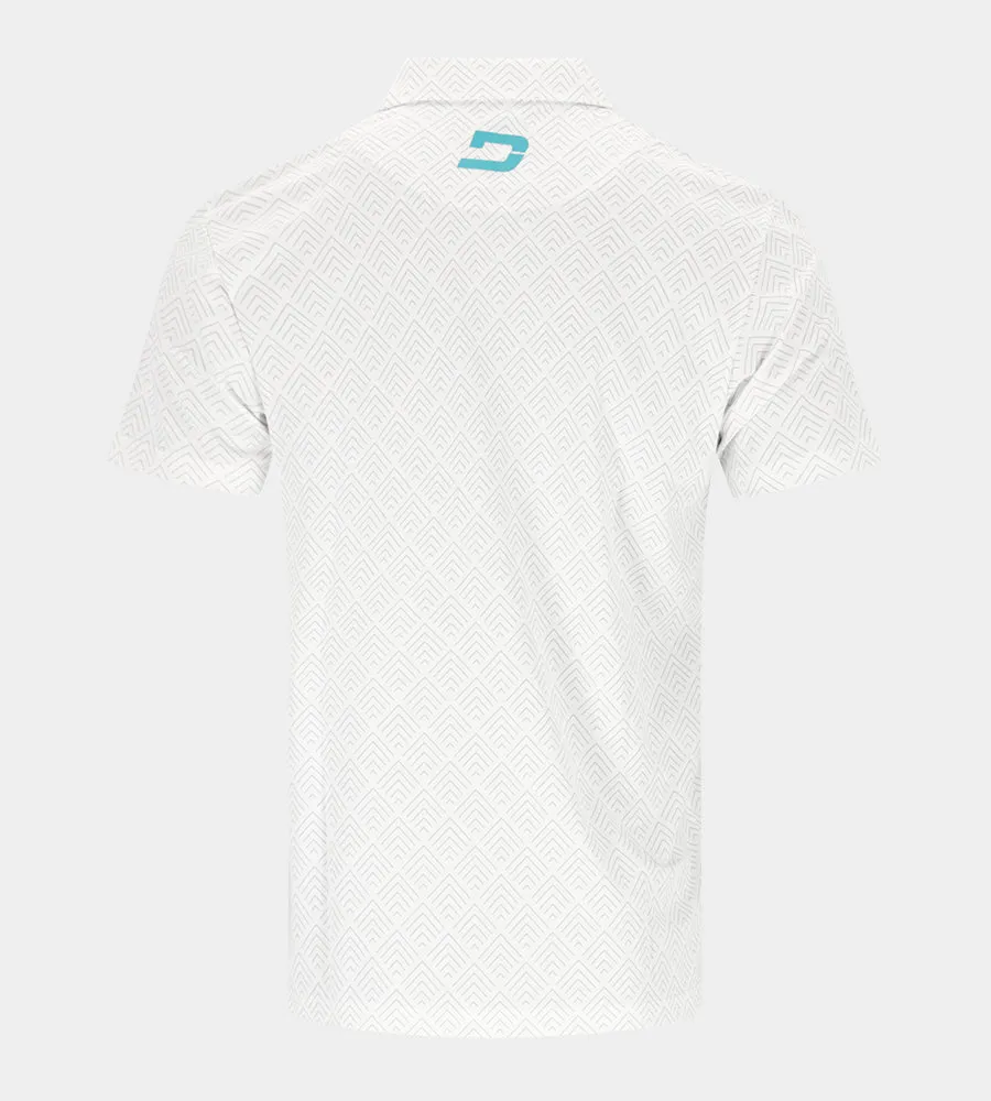 CHEVRON POLO - WHITE