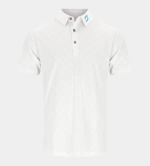 CHEVRON POLO - WHITE
