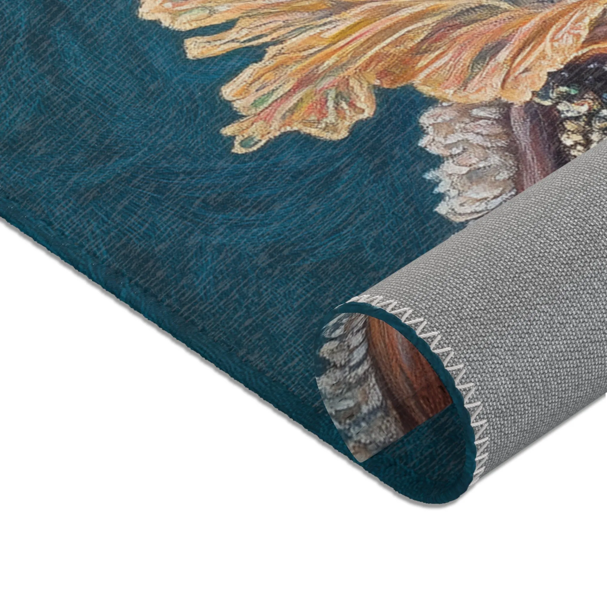 Chic Renaissance Bird Accent Rug
