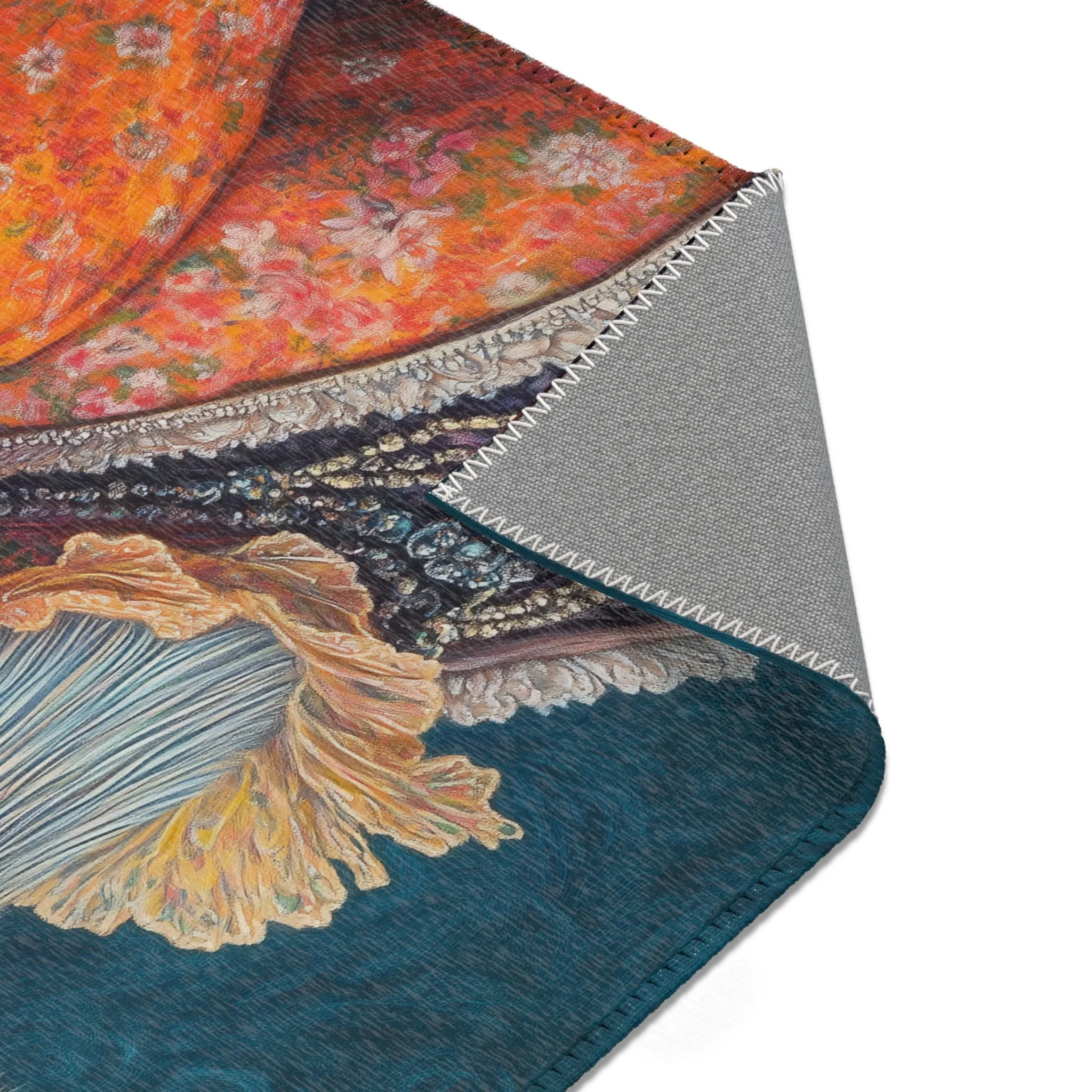 Chic Renaissance Bird Accent Rug