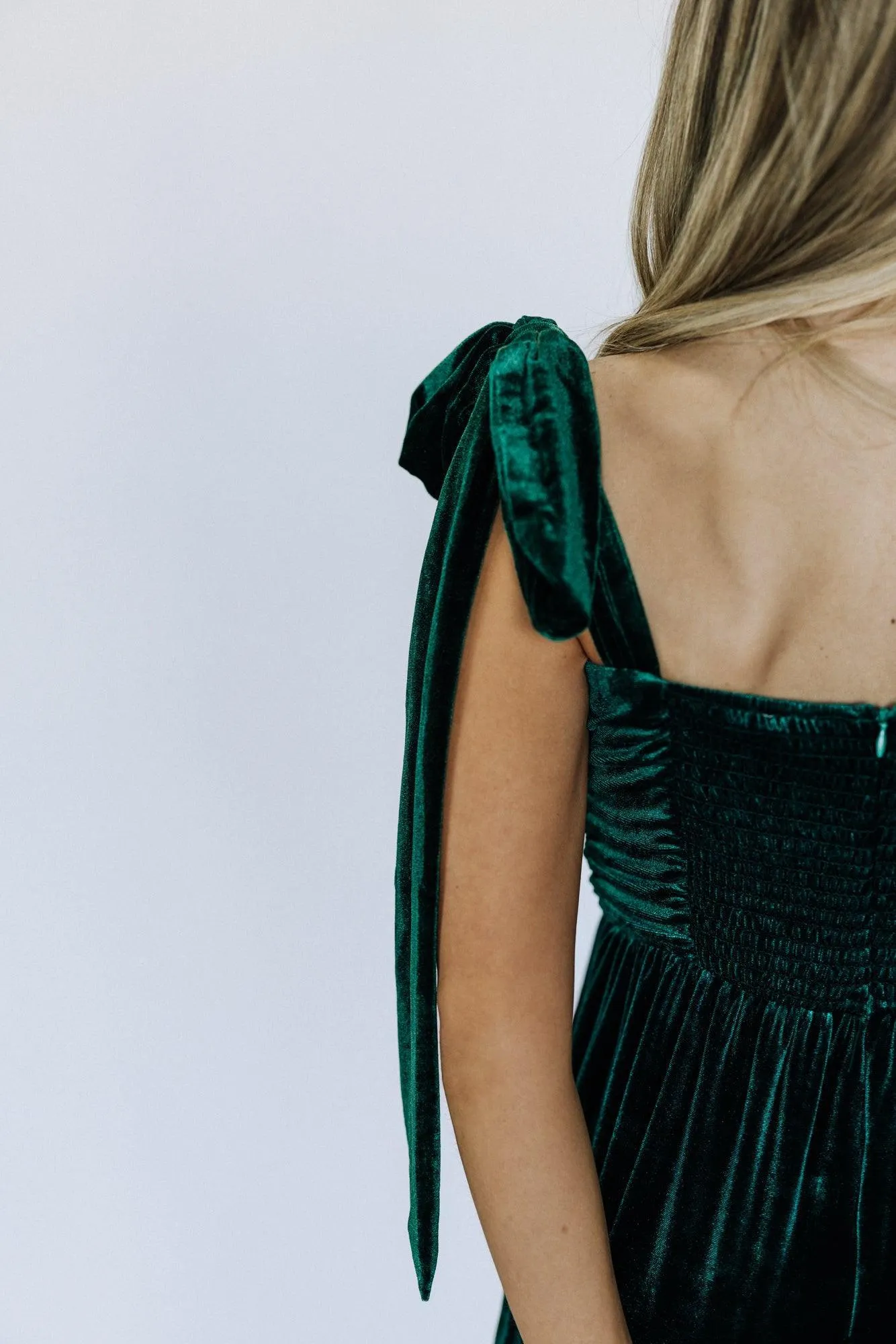 Cindy Velvet Dress In Green