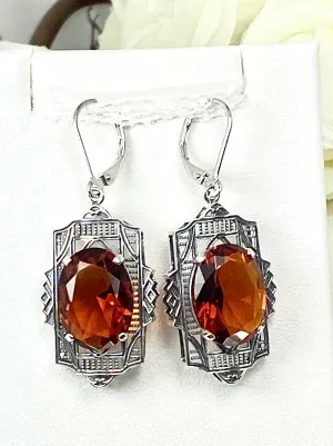 Citrine Art Deco Earrings, #E19