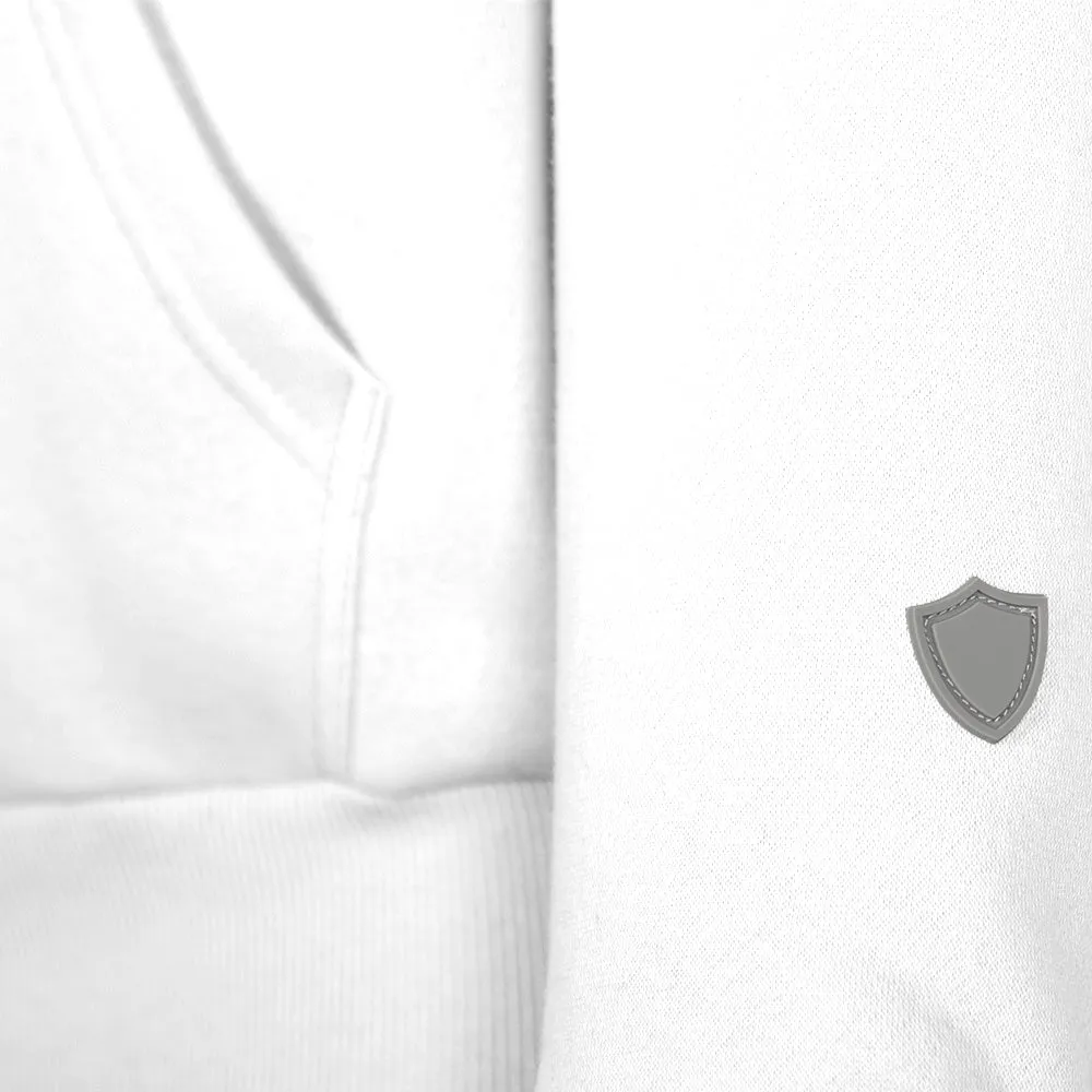 Classic Lined Hoodie | American Flag | White