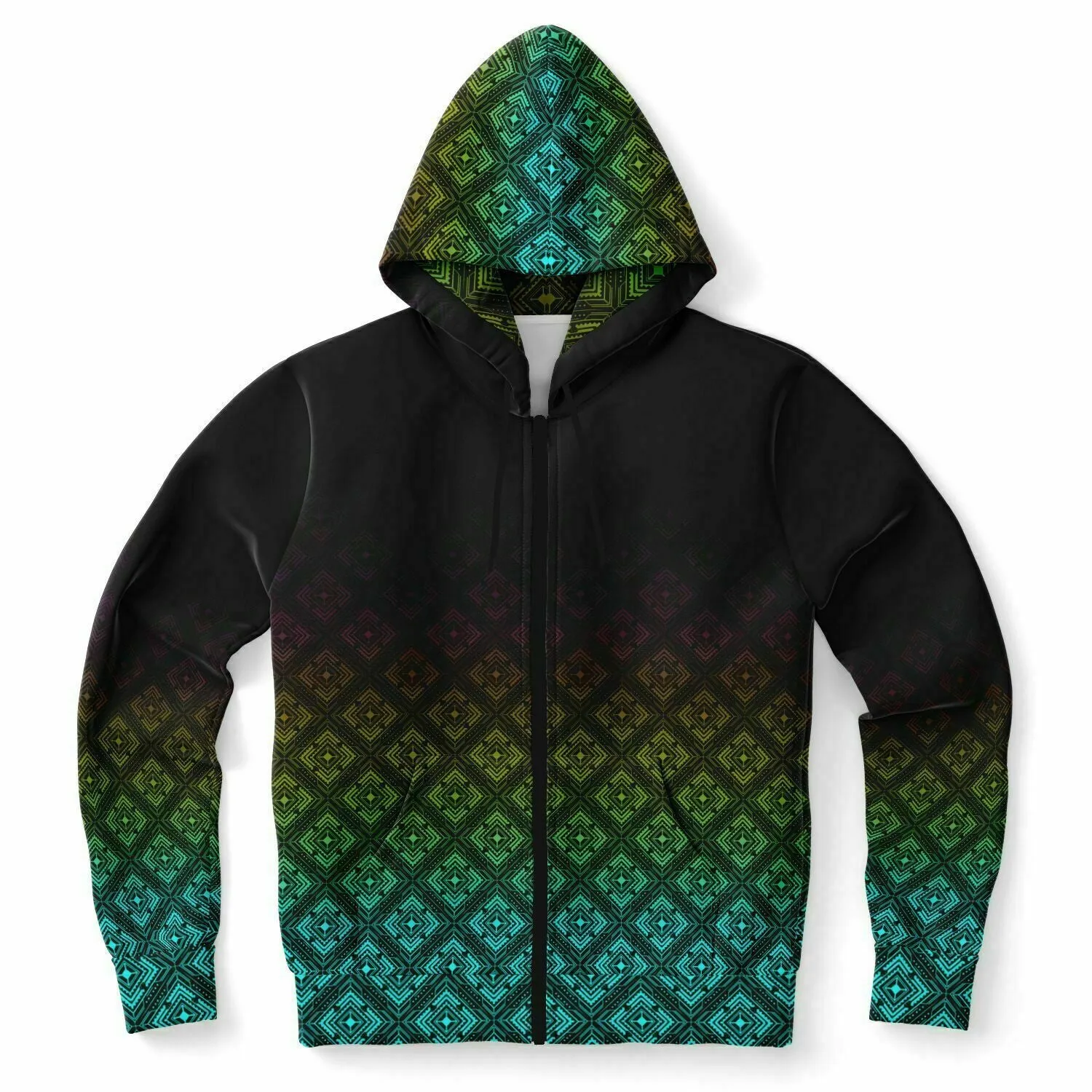 CMYK Deco Fade Zip Hoodie