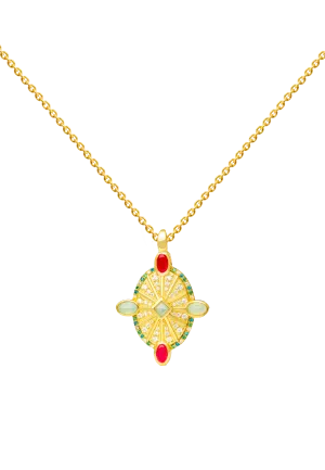 Collar Medalla Odeon Multicolor
