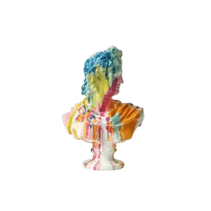 Colorful Splash Paint over David's Plaster Sculpture
