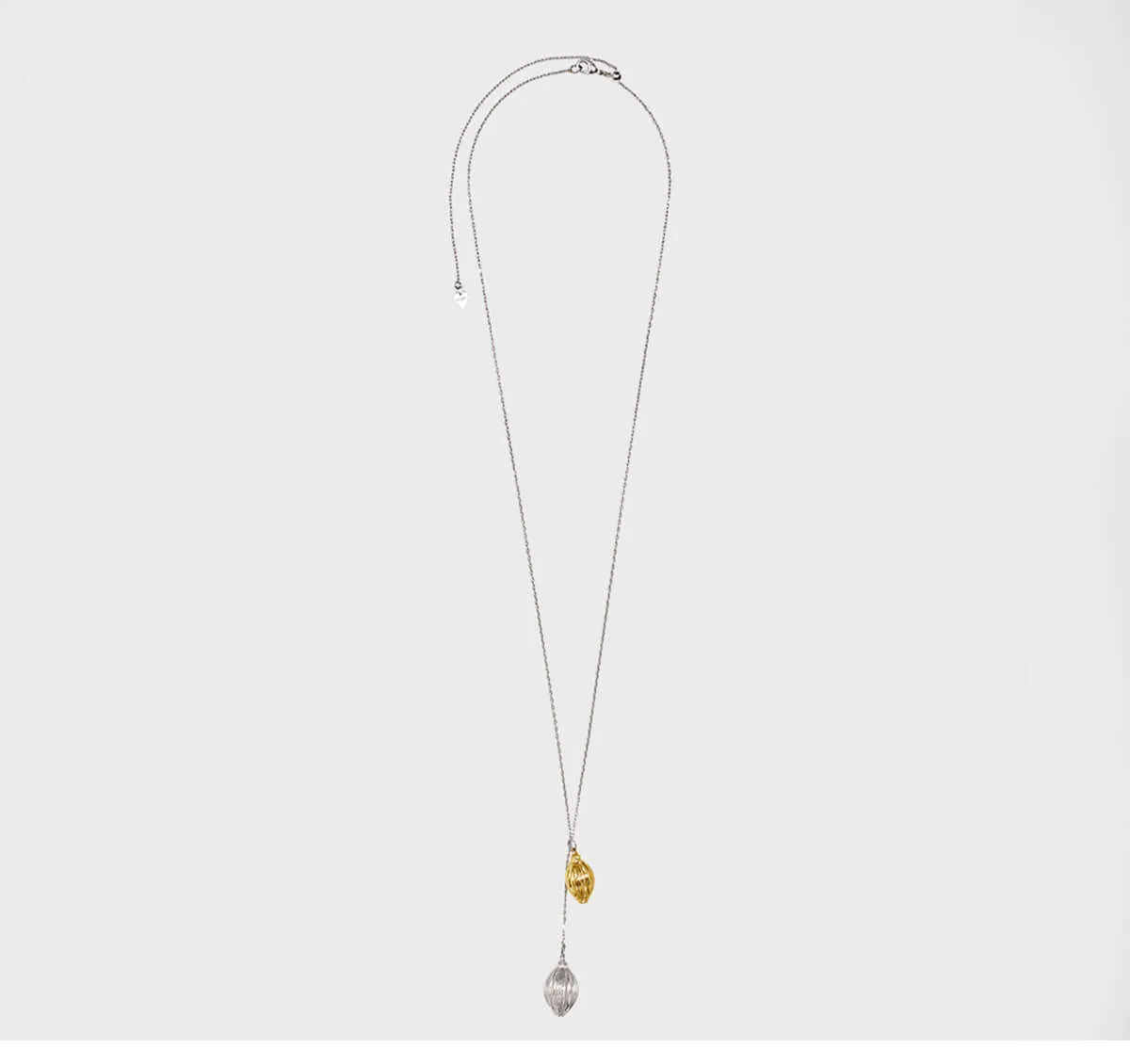 Copper Gold and Silver Color Seed Adjustable Necklace
