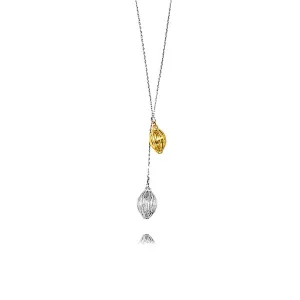 Copper Gold and Silver Color Seed Adjustable Necklace