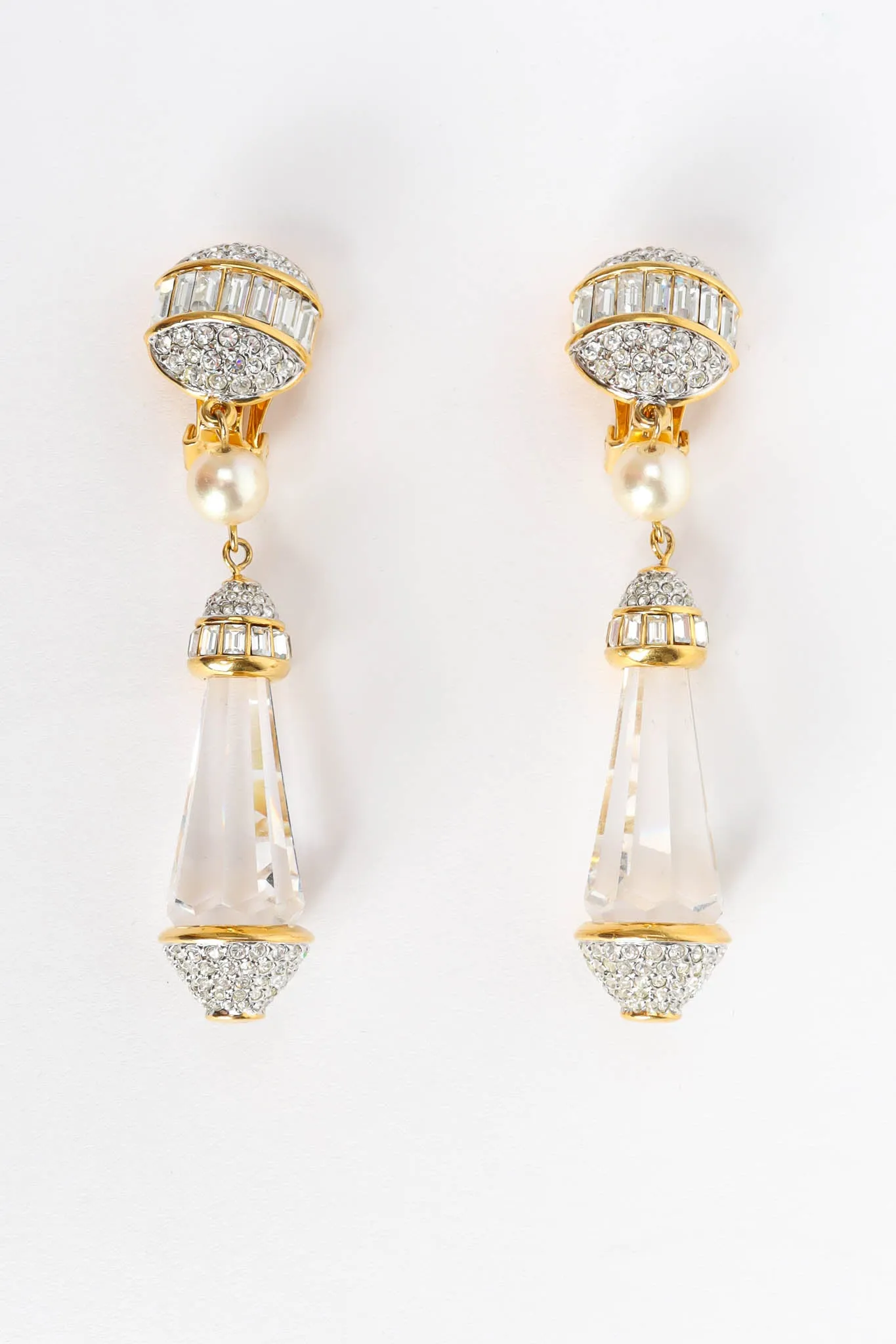 Crystal Prism Drop Earrings