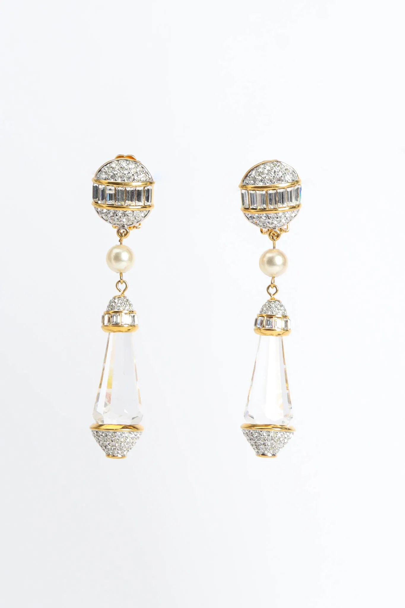 Crystal Prism Drop Earrings