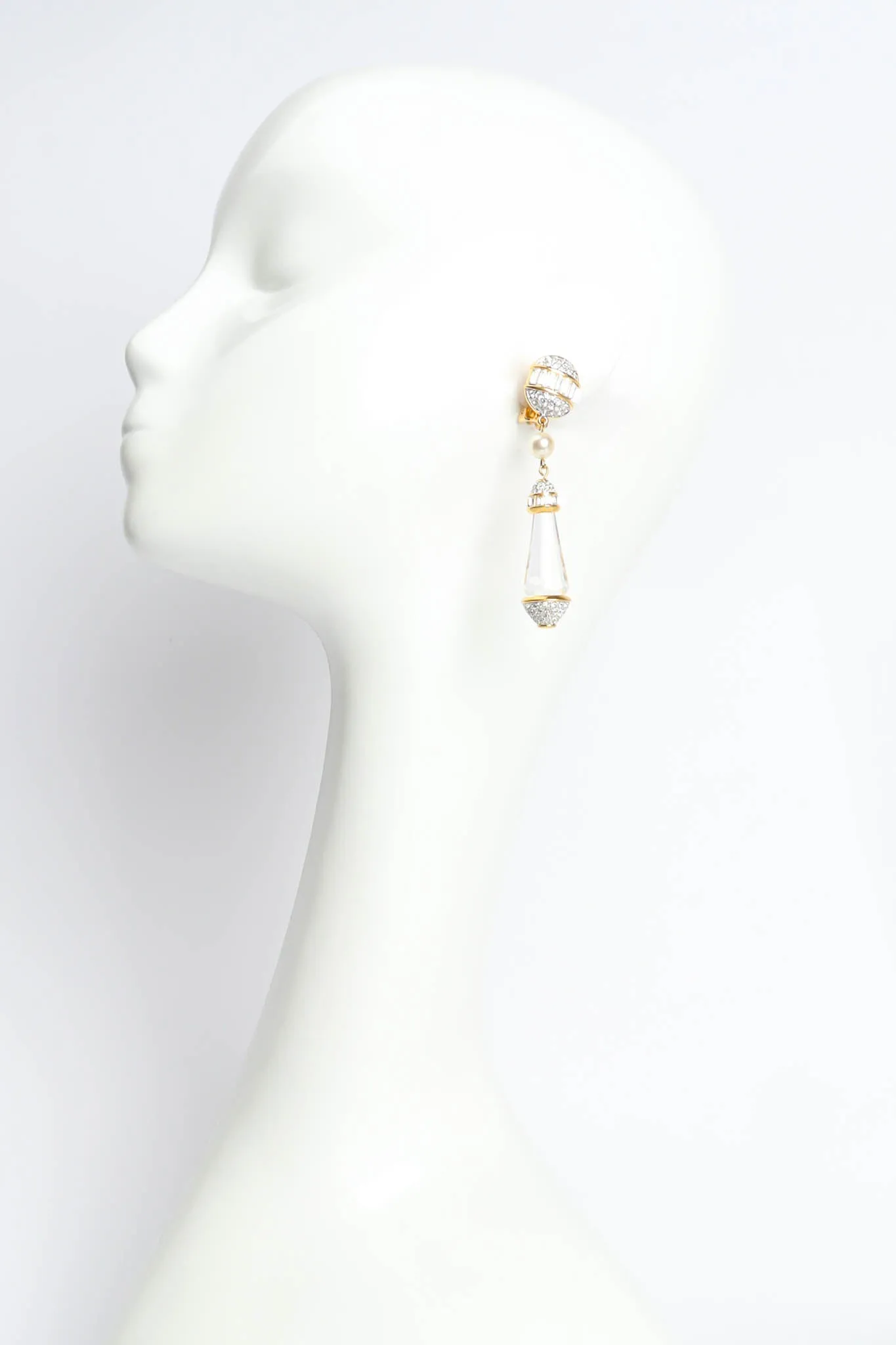 Crystal Prism Drop Earrings