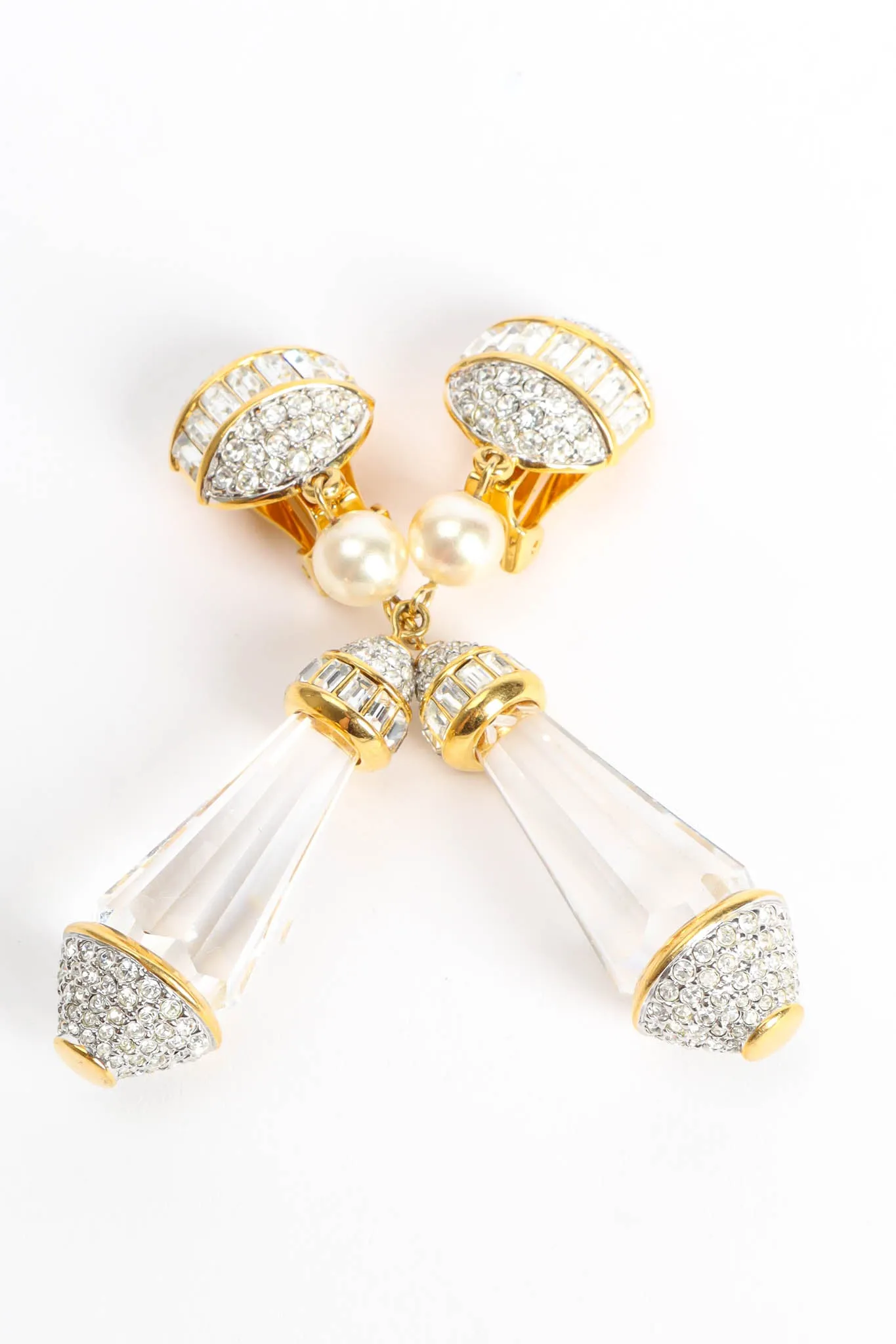 Crystal Prism Drop Earrings
