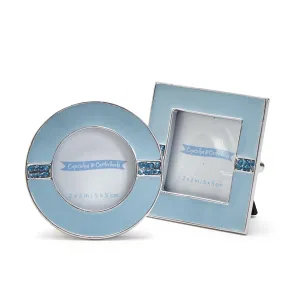 Cupcakes & Cartwheels Enamel and Jewels 2"x2" Frame - Blue