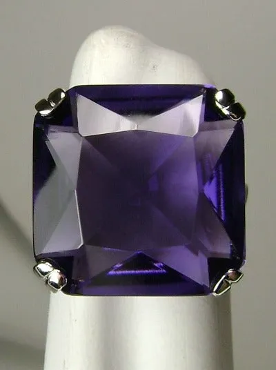D1, Art Deco Ring, 20ct Big Huge Square Gem, Vintage Jewelry Design#D1
