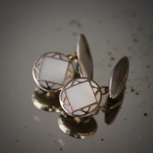 Deco English "Tracery" Cufflinks