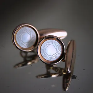 Deco "Engraved Star" Cufflinks