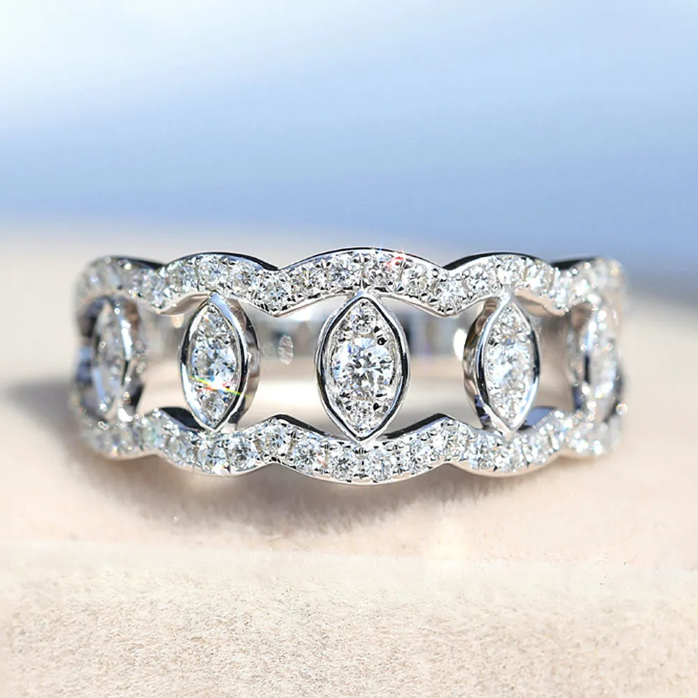 Diamond Art Deco Ring