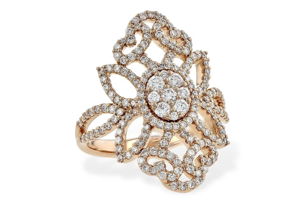 Diamond Art Deco Style Ring