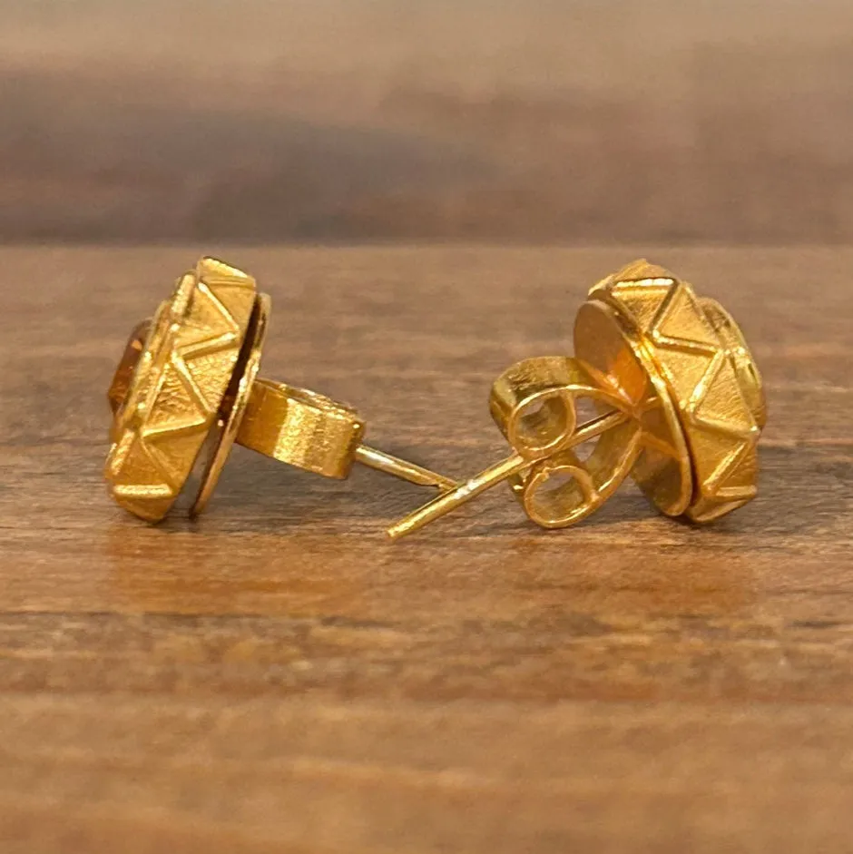Eli Stud Earrings, Citrine