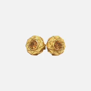 Eli Stud Earrings, Citrine