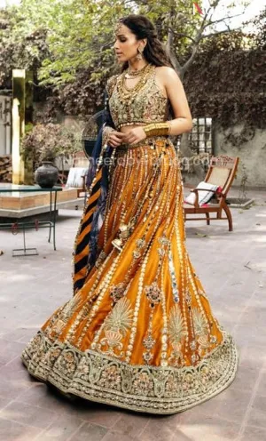 Embellished Designer Lehenga Choli For Mehendi #BN839