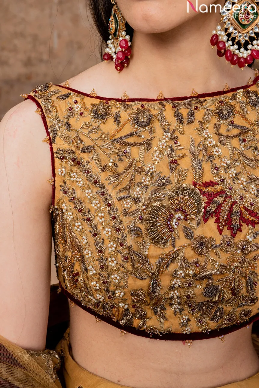 Embroidered Mehndi Designer Dress Lehenga Choli #BN841