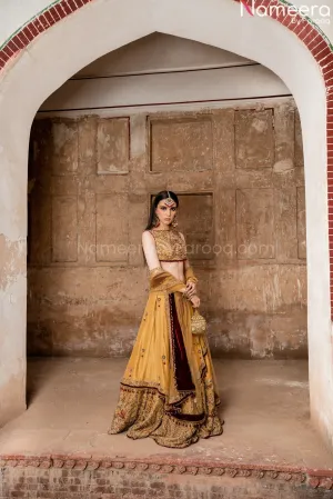 Embroidered Mehndi Designer Dress Lehenga Choli #BN841