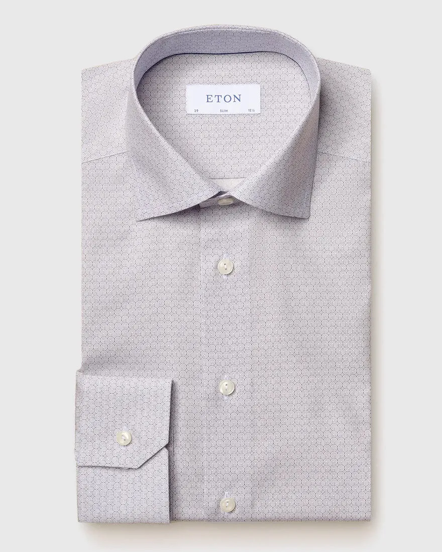 ETON 10000138127 BLUE SLIM SC SHIRT