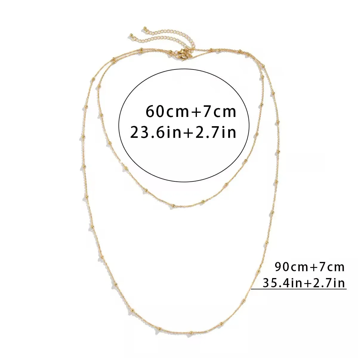 Exaggerated Beaded Charm Long Chain Necklace