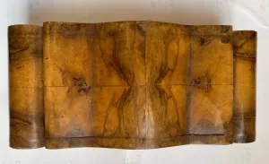 French Art Deco Wooden Box with Mirror