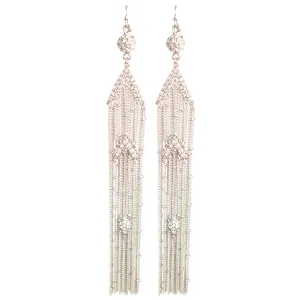 Gatsby Deco Veil Earrings