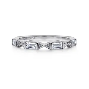 Gatsby Diamond Wedding Band