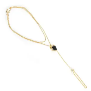 Gemstone Hand Chain Bracelet