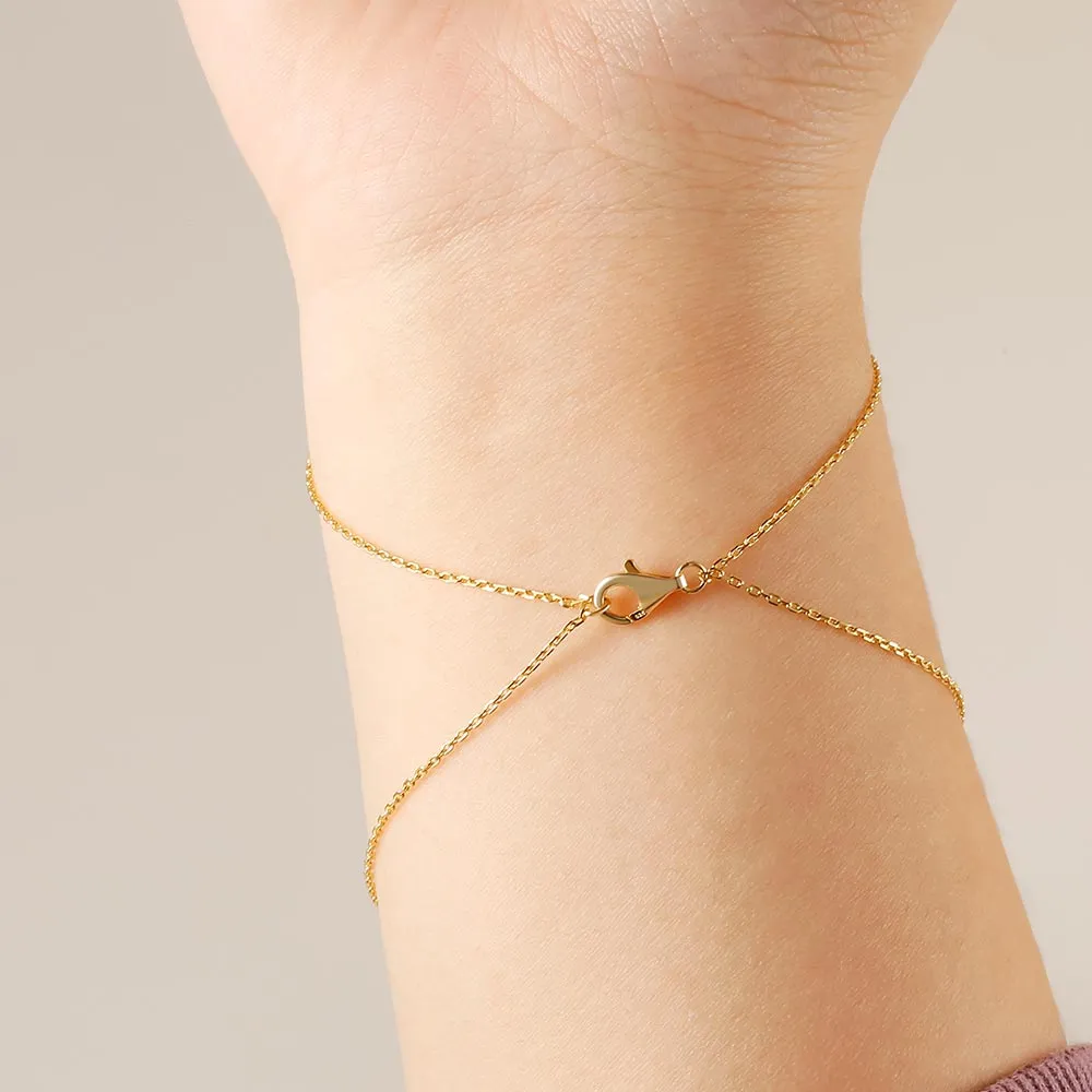 Gemstone Hand Chain Bracelet