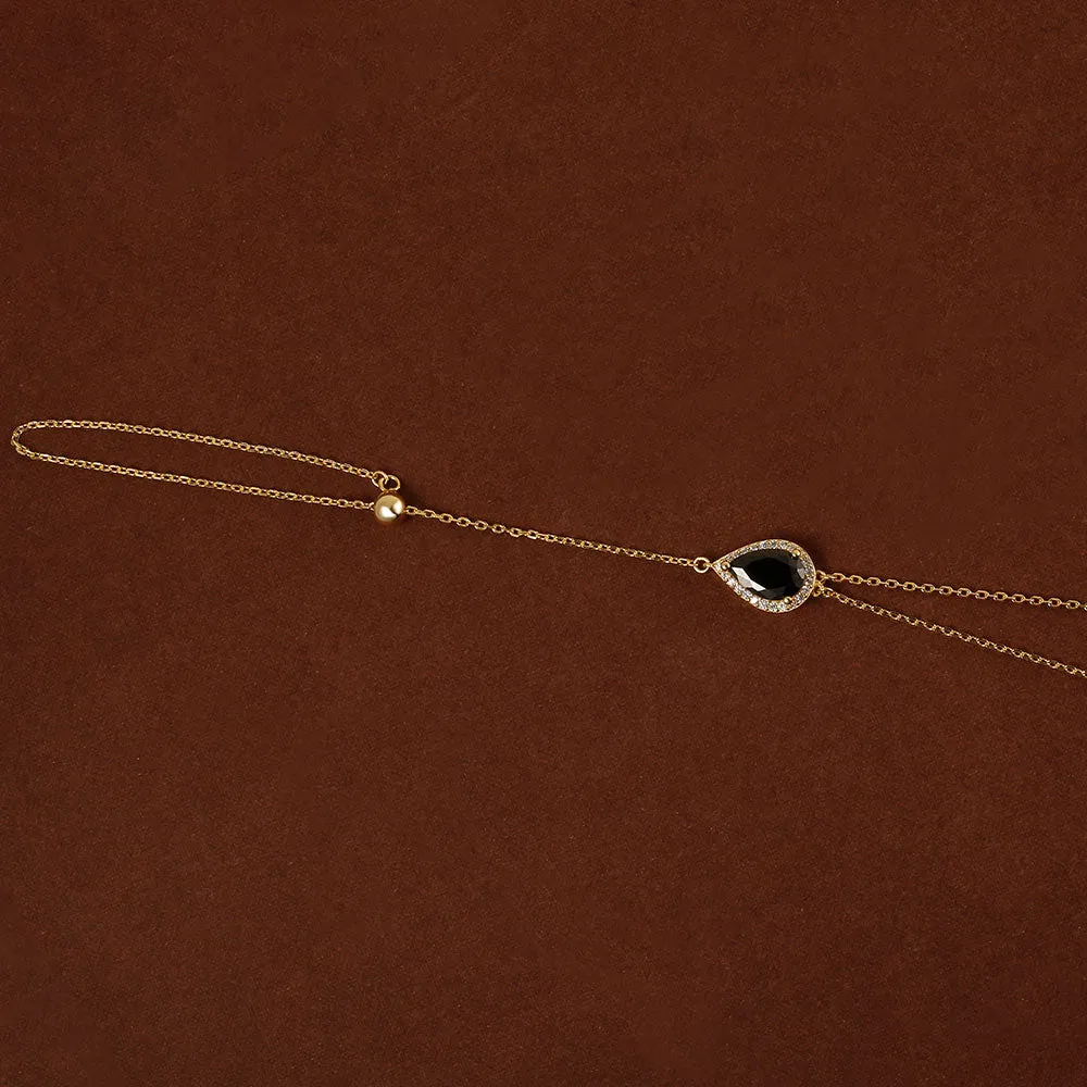 Gemstone Hand Chain Bracelet