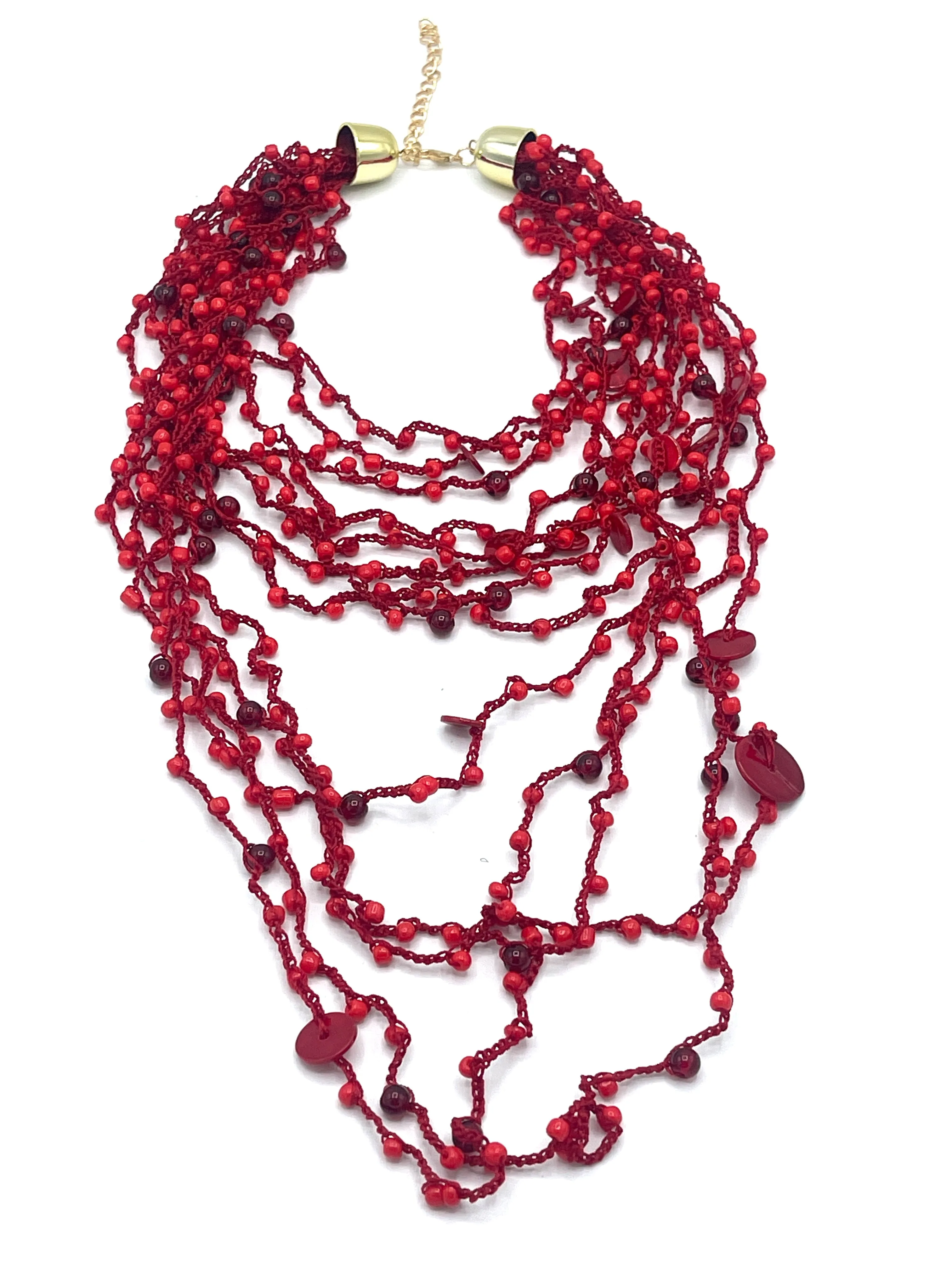 Geometric Beaded Vintage Necklace