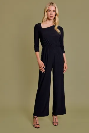 Gilli Clothing Long Sleeve Unbalanced Neck One Shoulder Jumpsuit