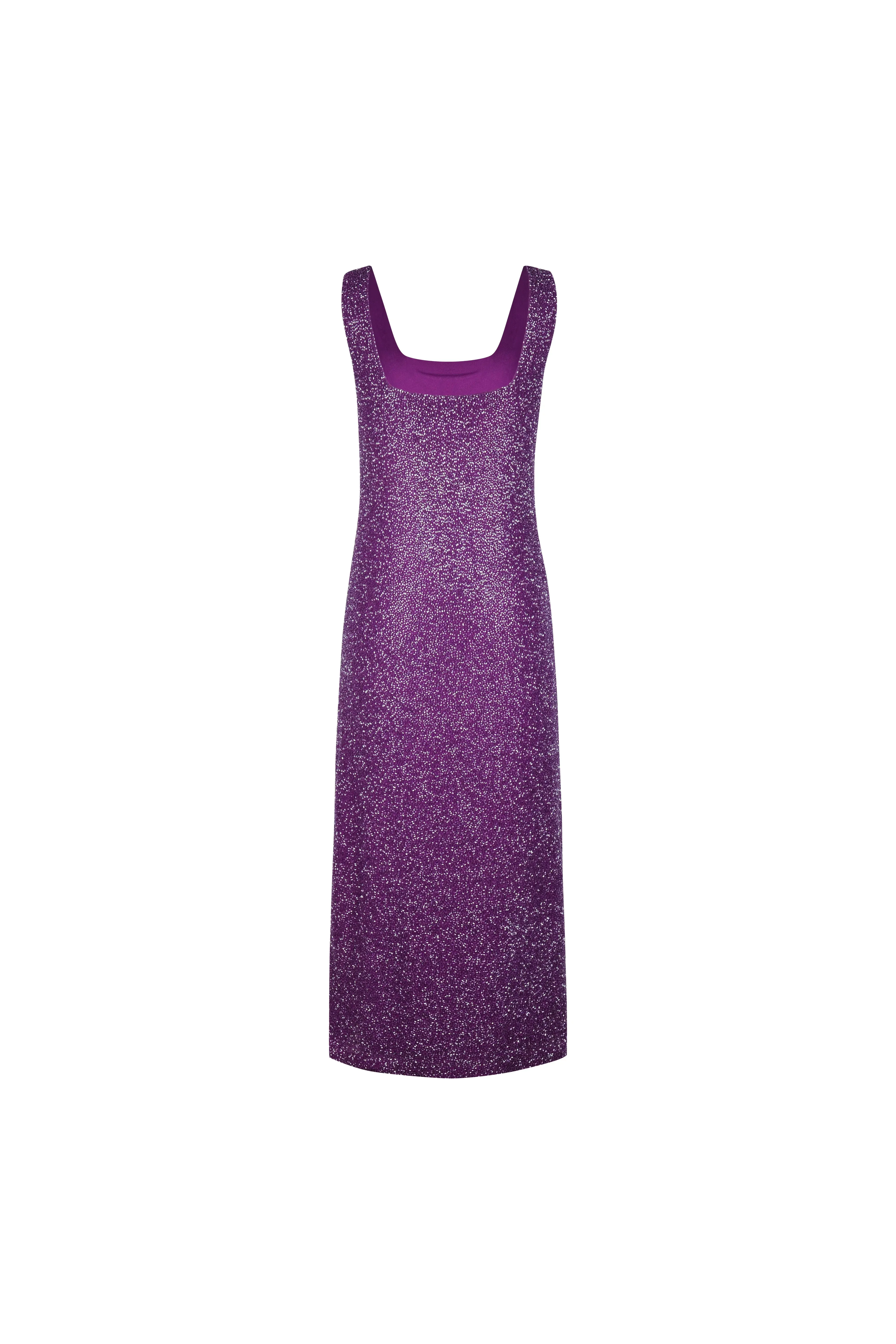 Grace Hand Beaded Dress Purple