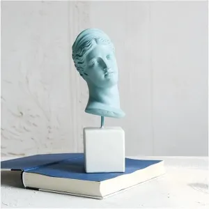 Greek Goddess of Hunting Colored Sculpture