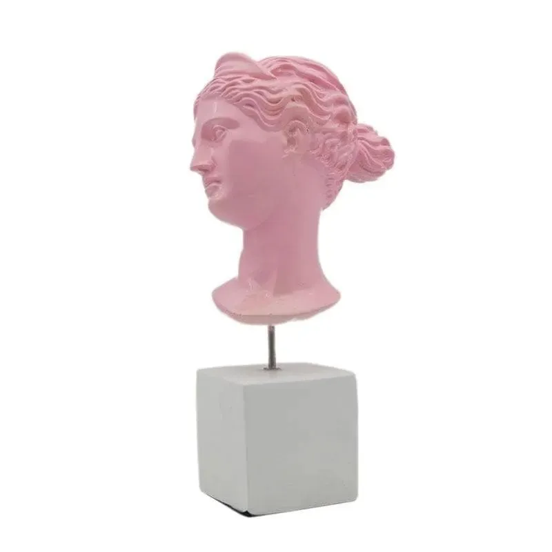 Greek Goddess of Hunting Colored Sculpture