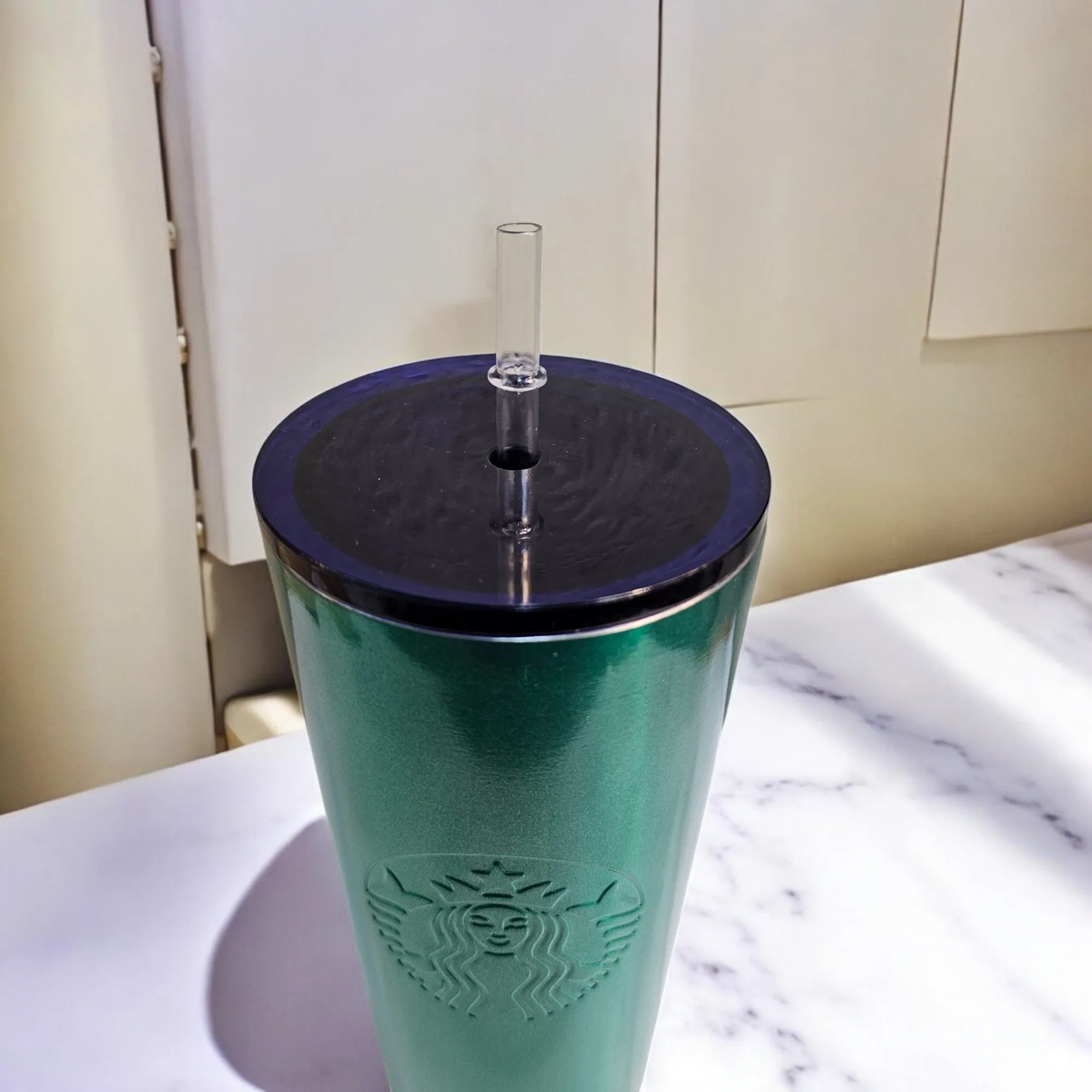 Green Elegance Stainless Steel Tumbler