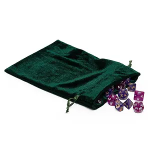 Green Velvet Bag 6" ( Medium )