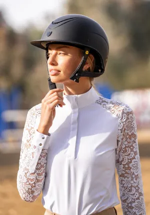Hannah Childs Jaclyn 2.0 Lace Show Shirt With Snaps