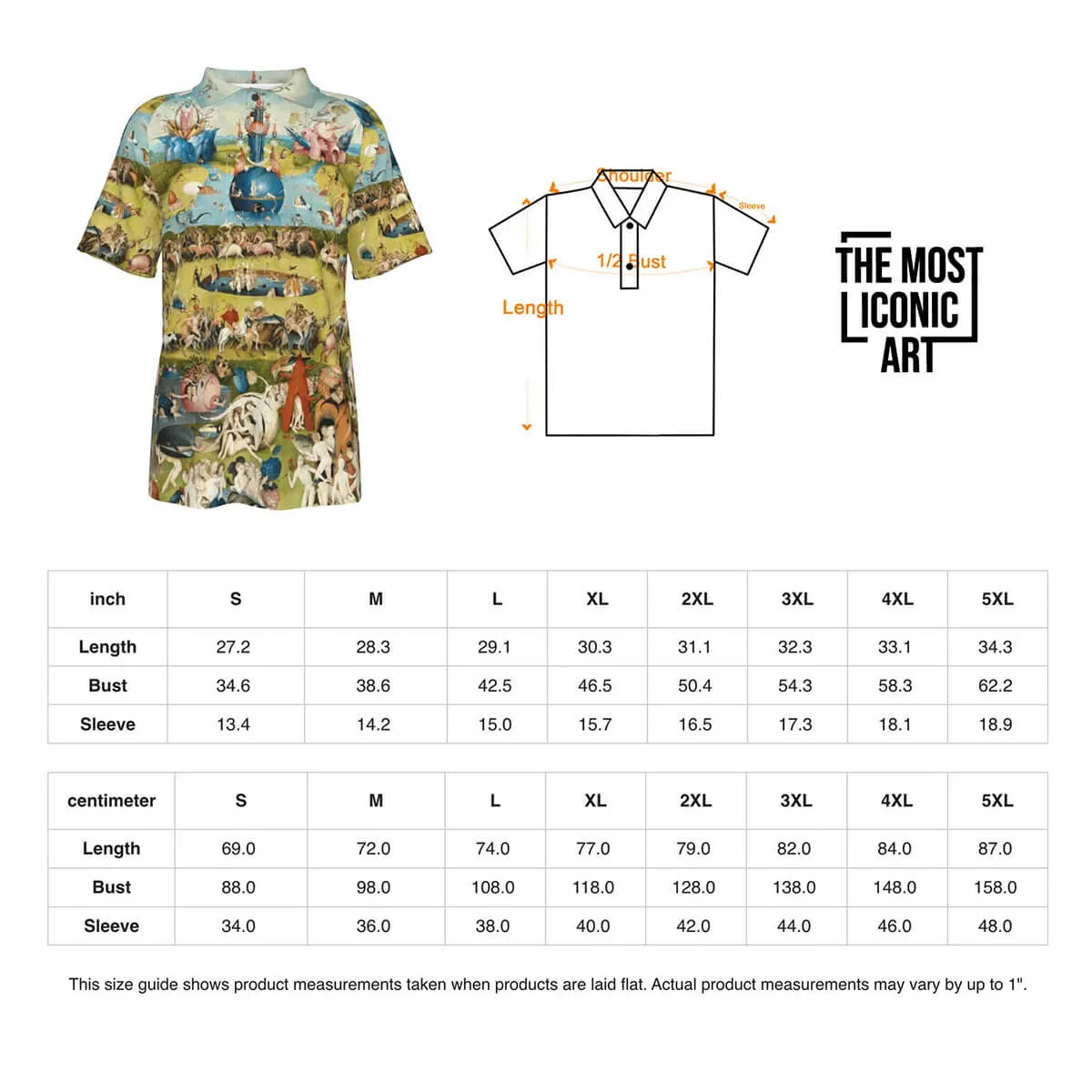 Hieronymus Bosch The Garden of Earthly Delights Polo Shirt