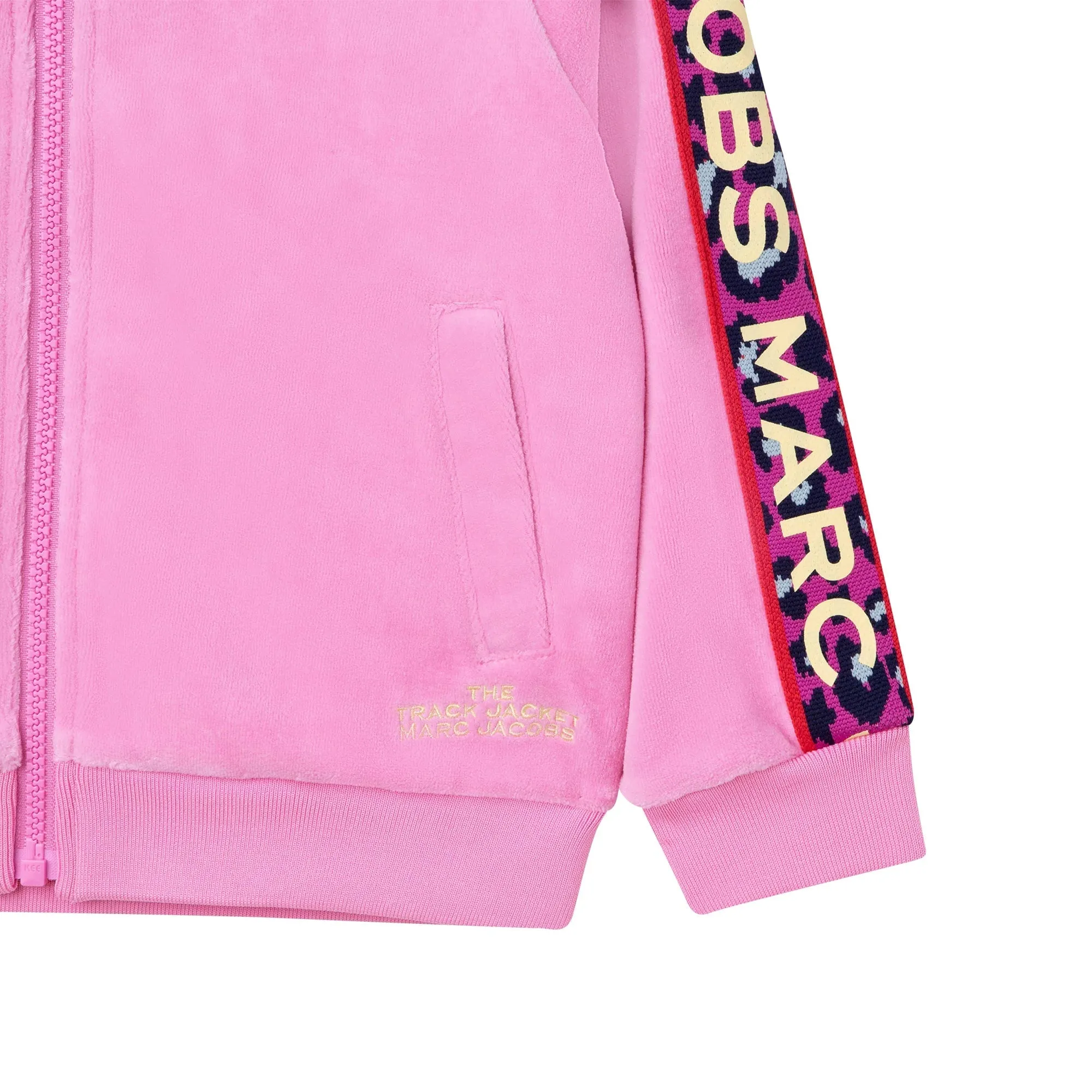 Hooded Velvet Sweatshirt - Pink