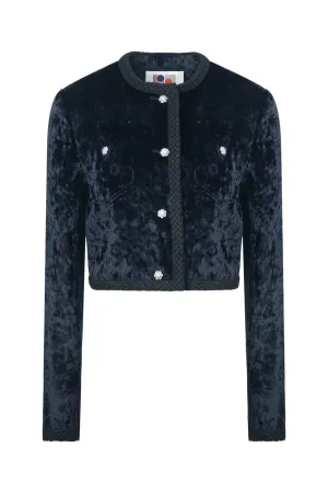 ICE FLORAL VELVET JACKET