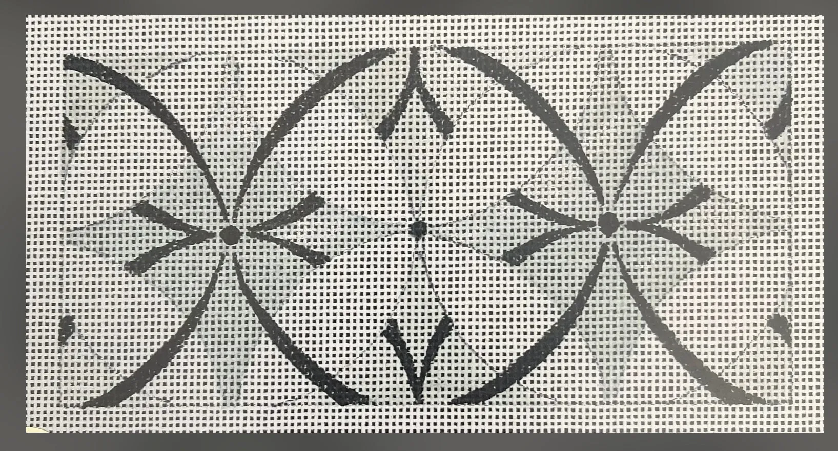 IN593 Black white and Blue Modern Art Deco Insert