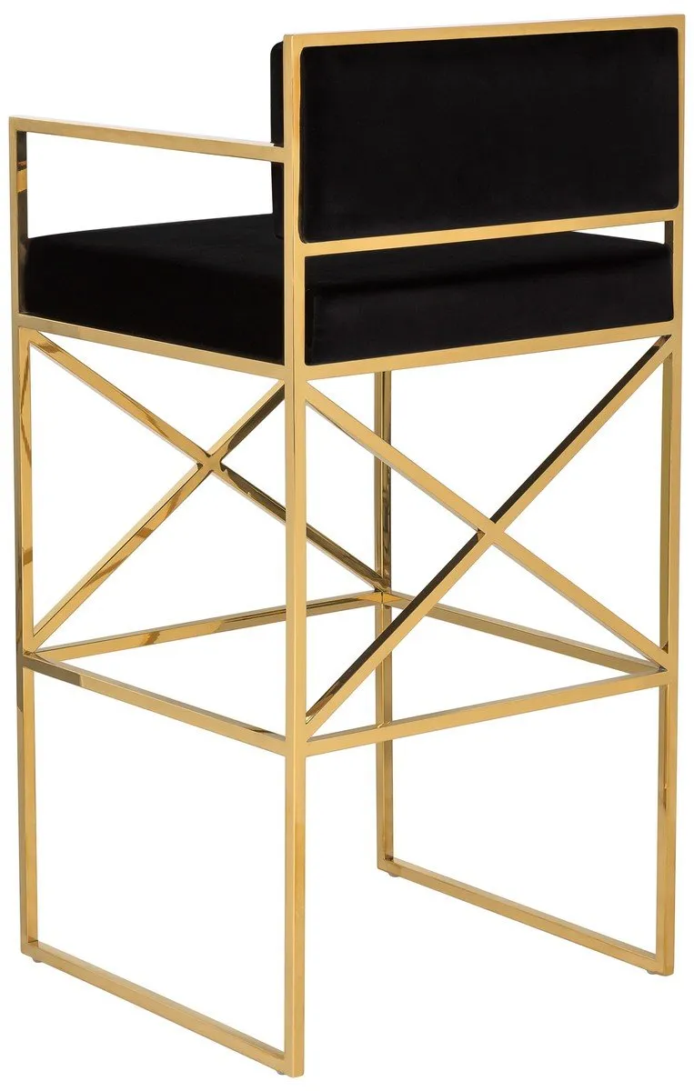 Kian Velvet Directors Stool- SFV3502A