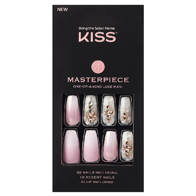 KISS Masterpiece Kitty Gurl  One-Of-Kind Luxe Main KMN01 (30 Including Nails)
