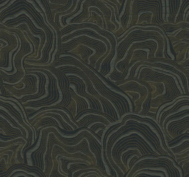 KT2162 Geodes Wallpaper-Black